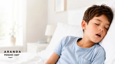 Niño durmiendo en Córdoba tras el cepillado de la noche